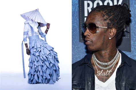 young thug wearing a dress